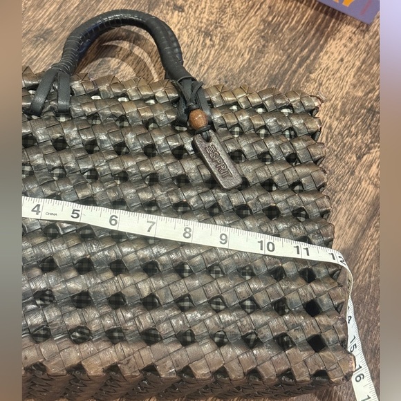 Esprit Brown and Black Tote Bag - Picture 10 of 11